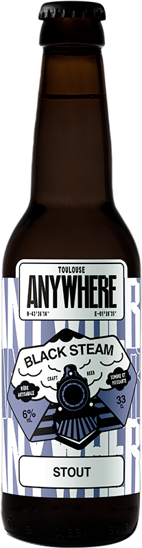 Bière - BLACK STEAM - STOUT 6% -